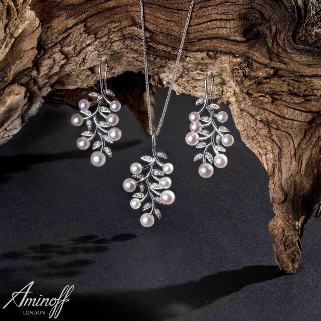 Inspired by nature, perfected by hand.
 
This intricate design features 4–5mm AAA quality Akoya pearls delicately set amongst diamonds in 18ct white gold, echoing organic forms found in the natural world. The interplay of soft pearl lustre and precise diamond setting creates a piece that feels both fluid and refined.
 
A true one-off from our 1/1 Collection, this creation celebrates individuality — where exceptional materials and artistry combine to form something entirely unique.
 
Enquire directly with Aminoff London to acquire this singular piece.
 
#AminoffLondon #AkoyaPearls #FineJewellery #NatureInspired #LuxuryJewellery #DiamondJewellery #WhiteGold #OneOfAKind #UniqueJewellery #HighJewellery #ArtisanJewellery #BespokeDesign