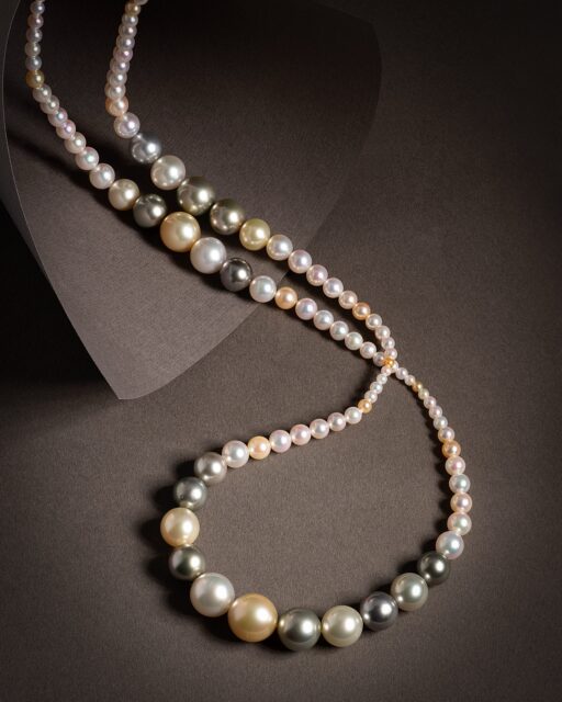 Meticulously graded and blended over an elegant 34” length, this Aminoff London ombré necklace combines 3–11mm Japanese Akoya pearls in white and gold tones with Tahitian and Indonesian South Sea pearls. The carefully controlled graduation of colour and size creates a fluid transition between pearl varieties, highlighting the individuality and natural beauty of each origin.
 
For over 53 years, Aminoff London has specialised in sourcing exceptional cultured pearls and rare gemstones from around the world, including highly sought-after natural Conch pearls and one-of-a-kind materials for bespoke jewellery creations. Whether sourcing unusual pearl colours, matched strands, or rare gemstones, our London team is able to assist clients quickly, professionally, and with complete discretion.
 
#AminoffLondon #RareJewels #PearlJewellery #FineJewellery #AkoyaPearls #SouthSeaPearls #TahitianPearls #ConchPearls #LuxuryJewellery #PearlNecklace #CulturedPearls #HighJewellery #JewelleryDesign #HattonGarden #BritishLuxury #JewelleryCollector #LuxuryLifestyle #RarePearls #BespokeJewellery #JewelleryAddict