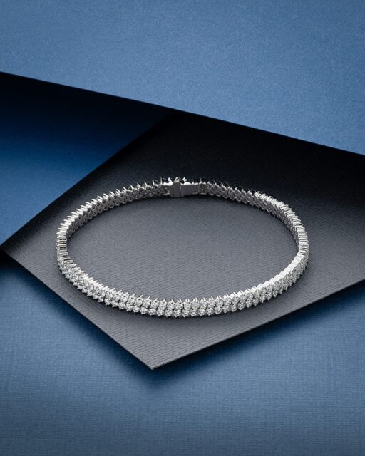 The Diamond Collection by Aminoff London.
 
Drawing on more than five decades of experience in fine pearl and diamond jewellery, we create distinctive pieces that unite exceptional value, superior quality and expert craftsmanship.
 
This elegant two-row line bracelet is crafted in 15g of 18ct white gold and set with 4.50cts of diamonds. The closely aligned rows create a continuous field of brilliance, giving the bracelet a refined presence while preserving the timeless versatility of a classic diamond line design.
 
Available to view and order through our Hatton Garden office.
 
#Diamonds #FineDiamonds #DiamondJewellery #FineJewellery #AminoffLondon